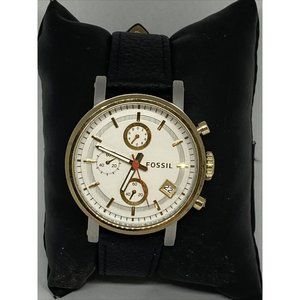Fossil Boyfriend ES3615 Women Black Leather White